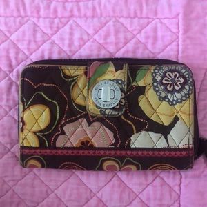 vera bradley turnlock wallet